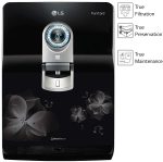 LG WW182EP RO+STS+UV+UF (Mineral Booster) Dual Protection Stainless Steel Tank ( Black with Floral Pattern)
